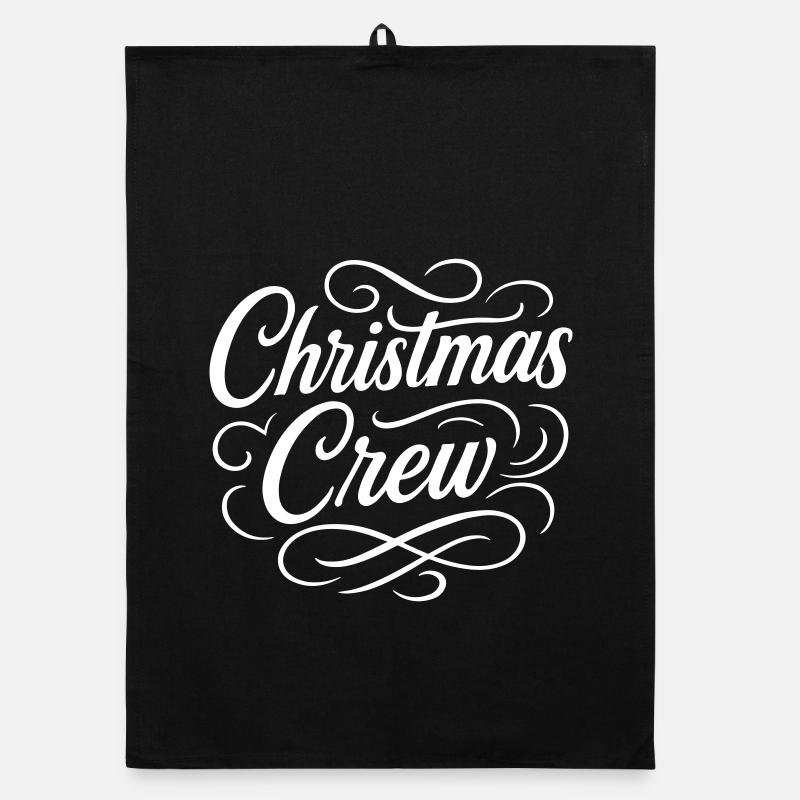 Christmas Crew Weihnachten Organic dish towel