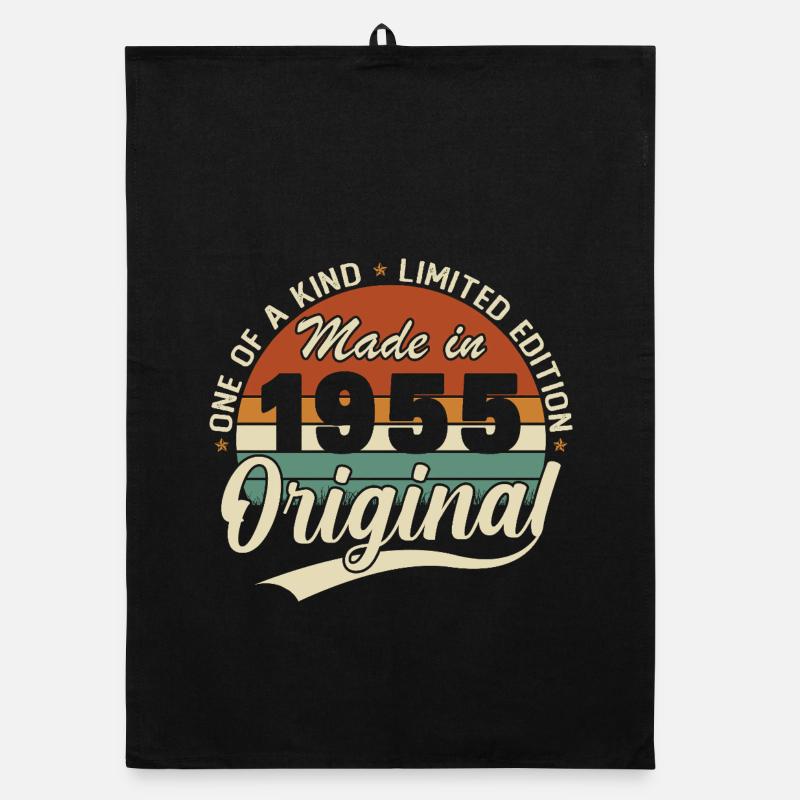 1955 Vintage Retro Geburtstagsgeschenk Organic Geschirrtuch