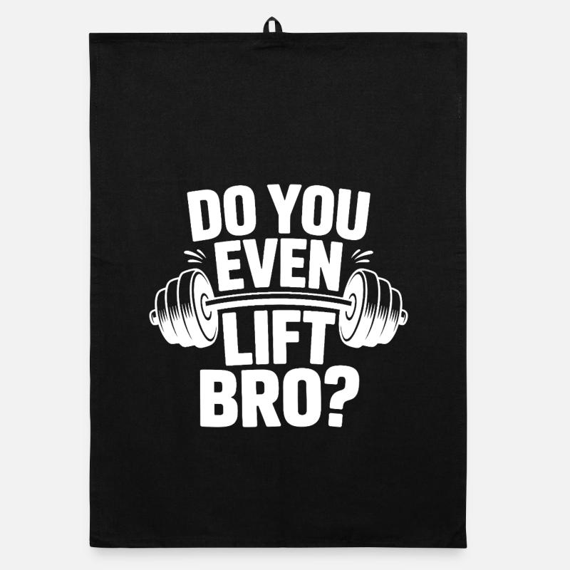 Soulevez-vous même Bro Funny Workout Gym Torchon bio