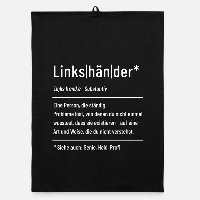 Linkshänder - Definition - Lexikon Organic Geschirrtuch