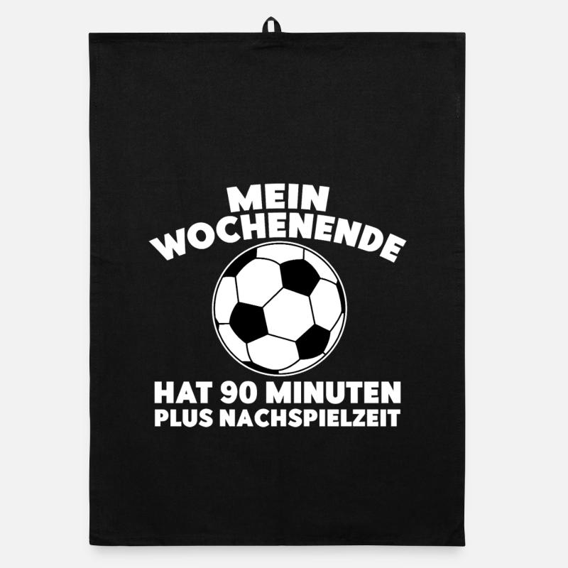 Mein Wochenende hat 90 Minuten plus Nachspielzeit Organic Geschirrtuch