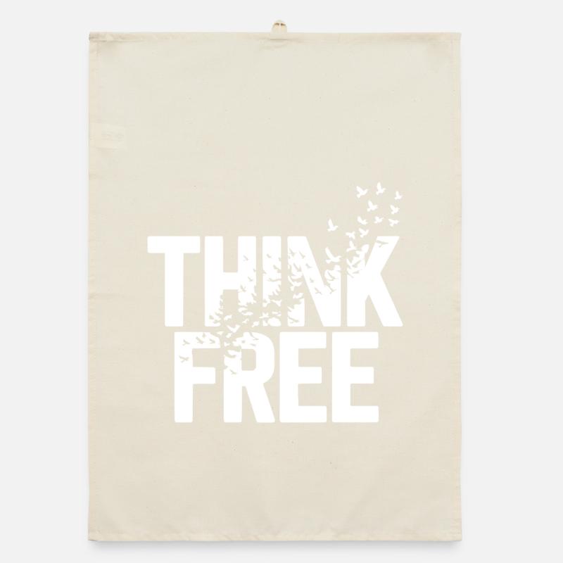 Pensez liberté libre Torchon bio