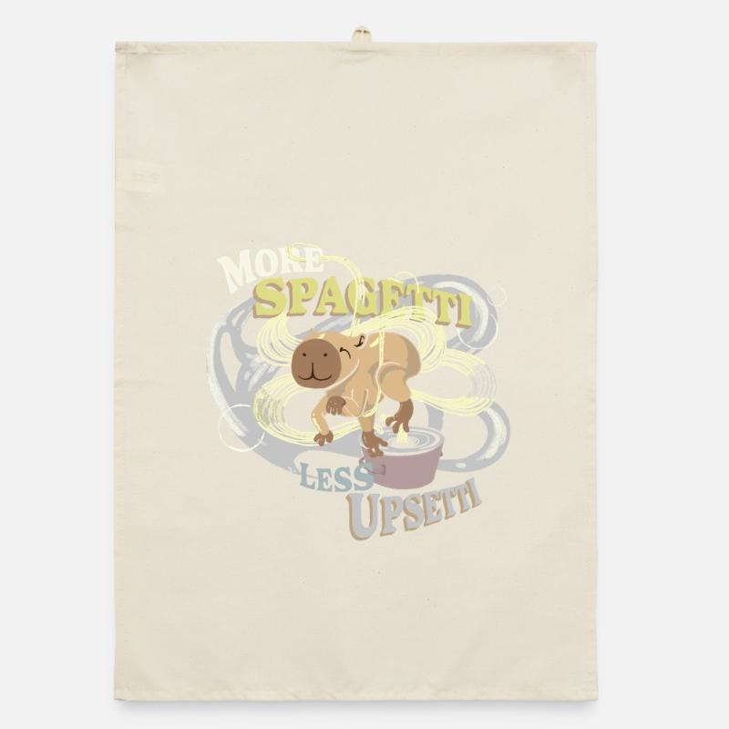 Cap(p)y spaghetti less upsetti Organic Geschirrtuch