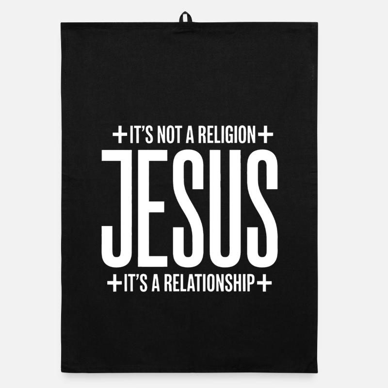 Jésus : C’est une relation, pas une religion Torchon bio