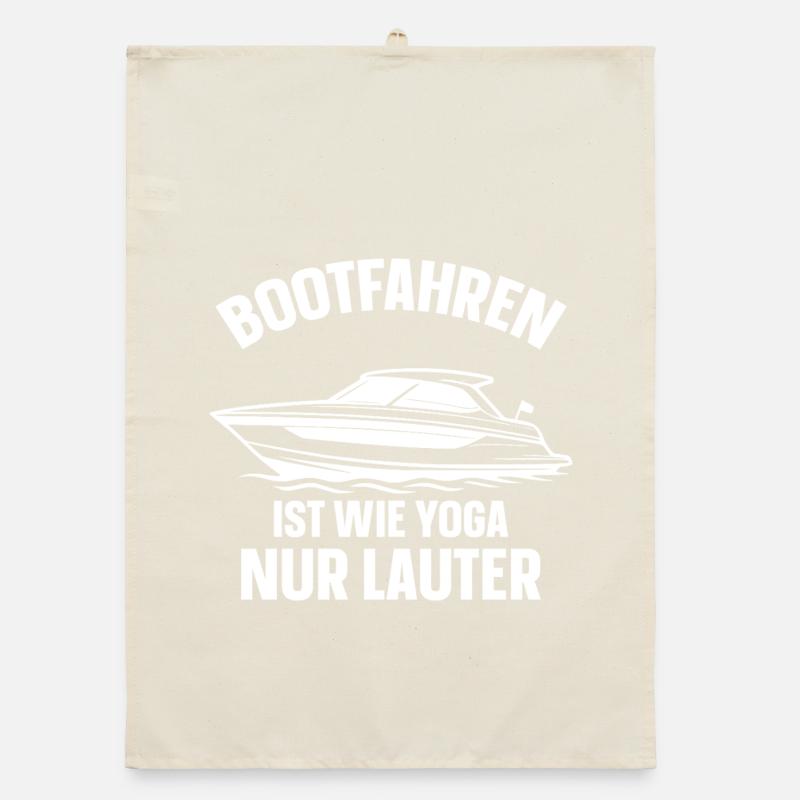 Le bateau, c’est comme le yoga - mais plus bruyant Torchon bio