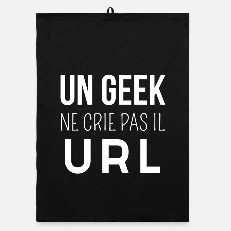 A geek doesn't shout it url - geek humor Organic dish towel