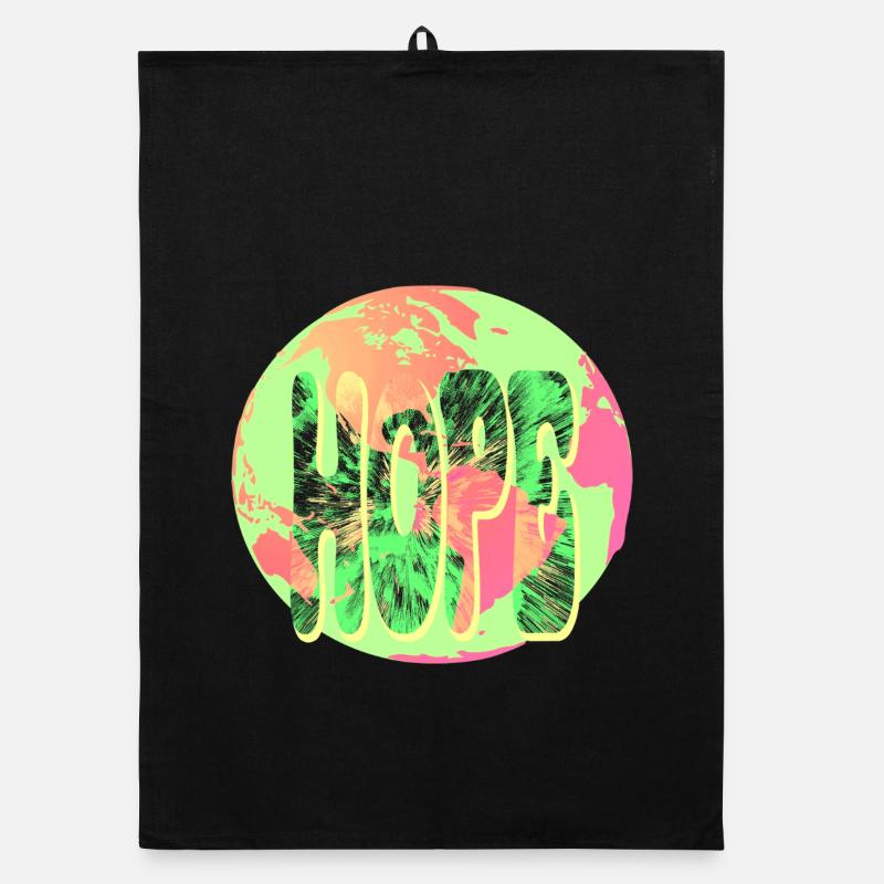 Hope Neon Tie-Dye Circular Organic Geschirrtuch