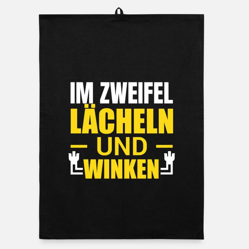 En cas de doute, souriez et faites signe Torchon bio