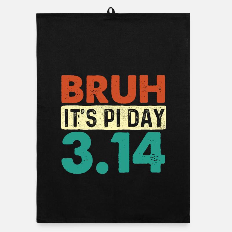 Bruder, es ist Pi Tag 3.14 Mathe-Nerd-Meme Organic Geschirrtuch