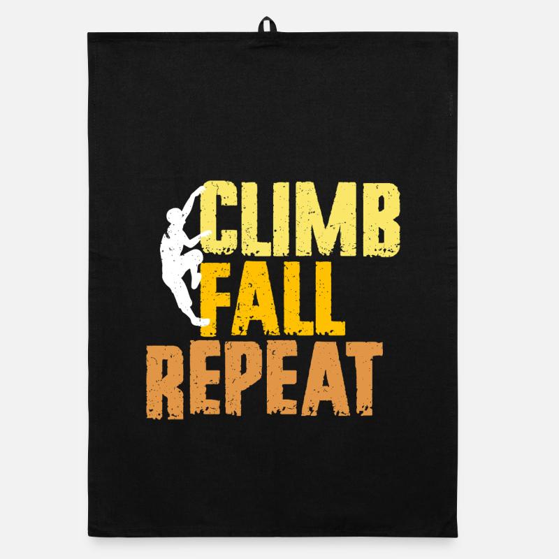 Indoor Climbing Indoor Climbing Climb Fall Repeat Organic dish towel