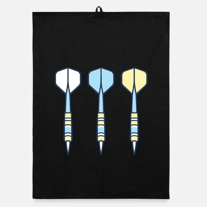 Trio de fléchettes : Flèches colorées Torchon bio