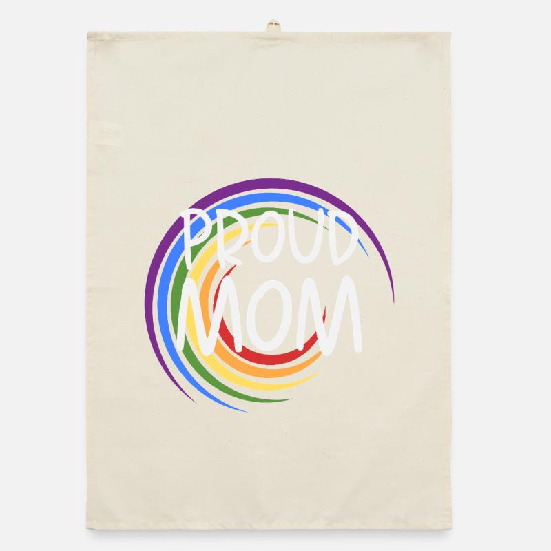 Proud Mom Regenbogen  Organic Geschirrtuch