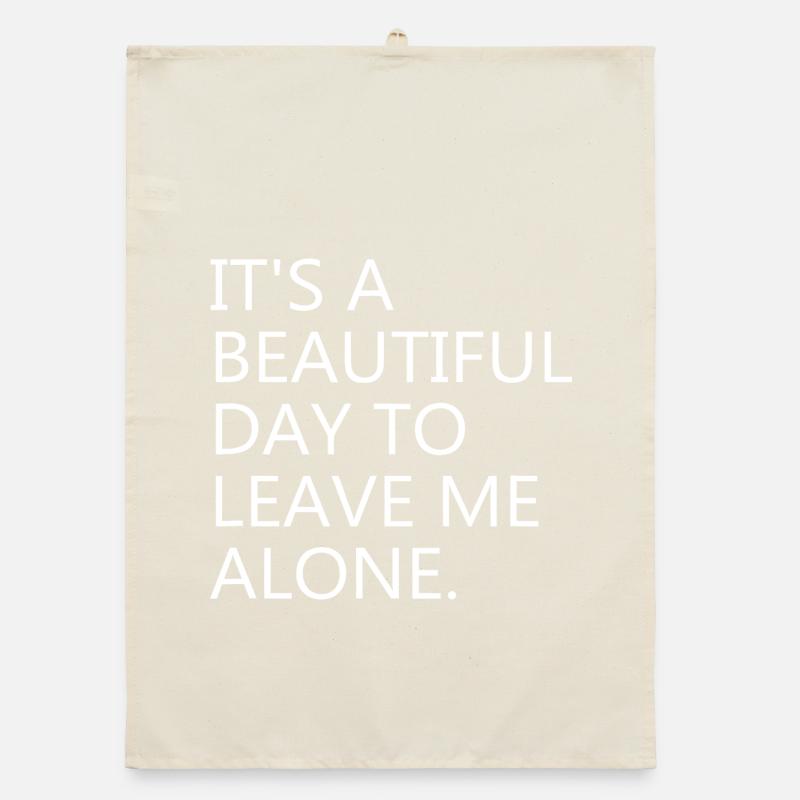 Laissez-moi tranquille : Typographie audacieuse Torchon bio