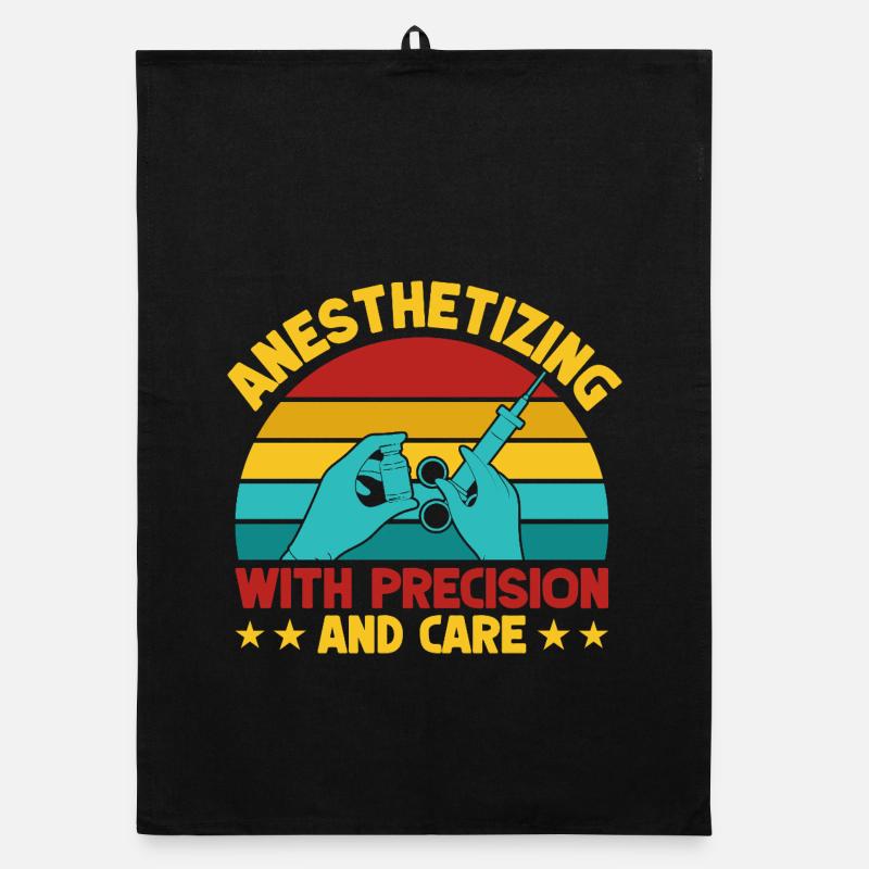 Anesthésiste avec Precision & Care Anesthesia Torchon bio