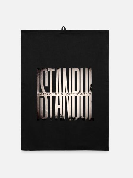 Istanbul - Organic Geschirrtuch - Schwarz
