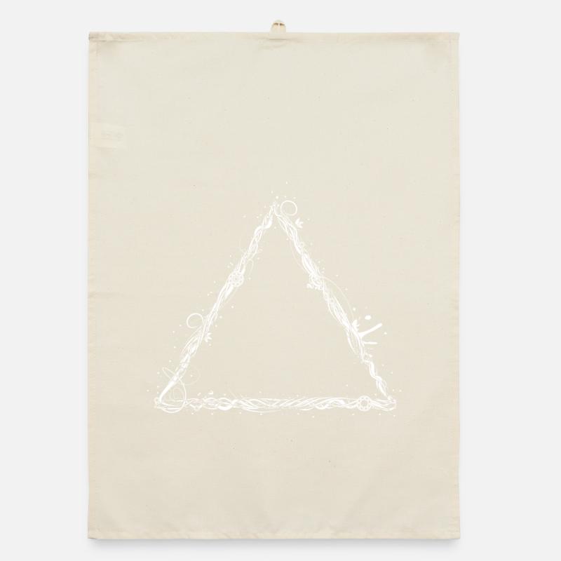 White triangle Organic dish towel