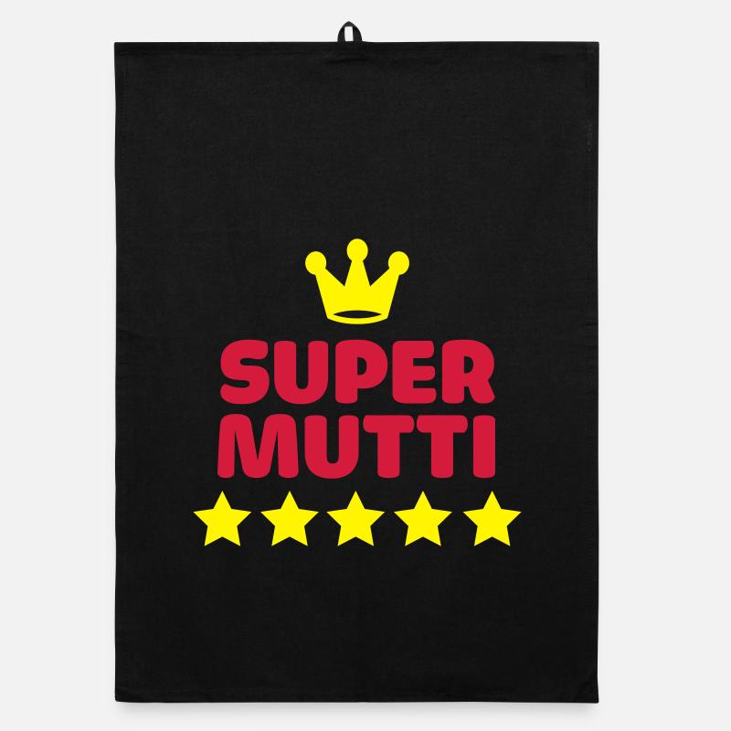 supermutti super mutti mama muttertag Organic Geschirrtuch
