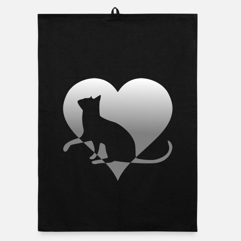 Katze Katze Katze Katze Katze Katze Mieze Organic Geschirrtuch