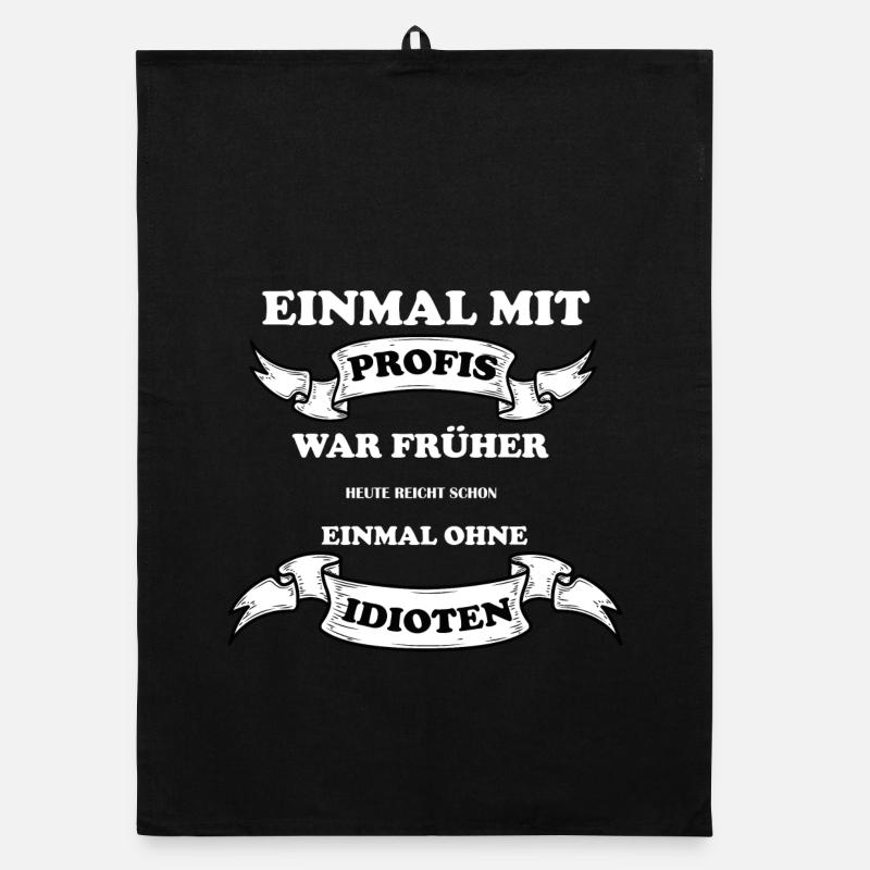 Einmal Mit Profis war Früher Organic Geschirrtuch