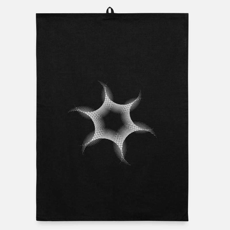 Circle Art Dotted Organic dish towel
