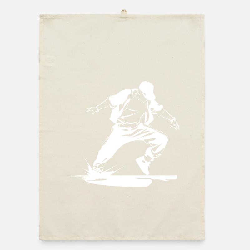 B-Boy Sketch Organic dish towel