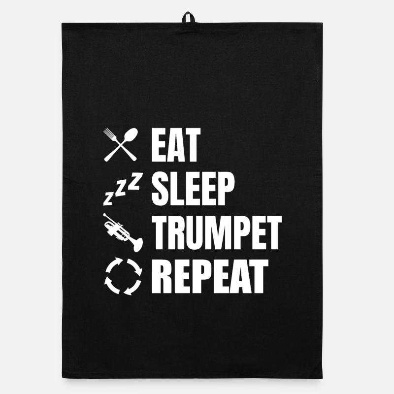Manger Dormir Trompette Répéter Torchon bio