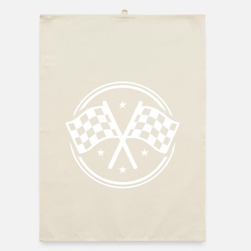 Drapeau de course à damier Torchon bio