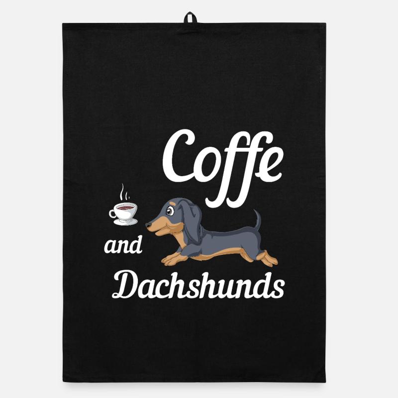 T-shirt Café Et Teckels Torchon bio