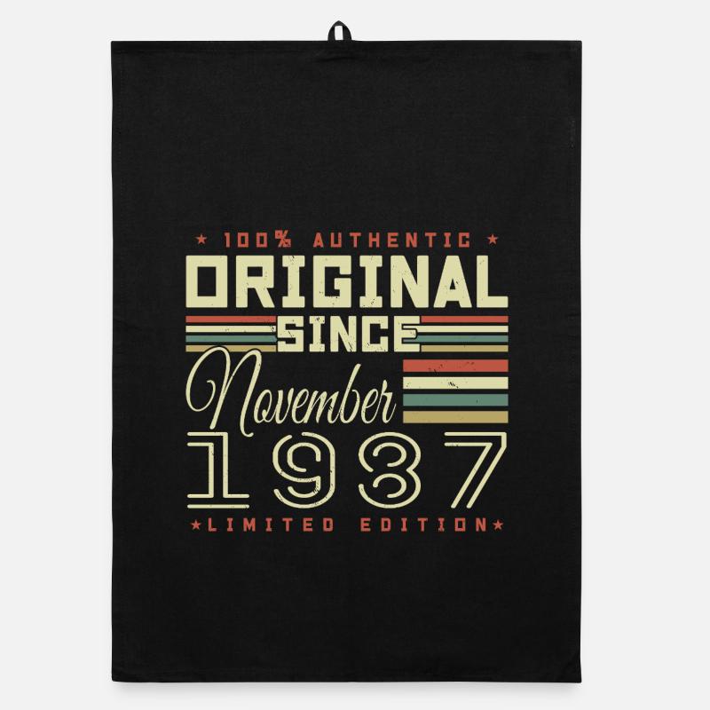 Geburtstagsgeschenk November 1987 Organic Geschirrtuch
