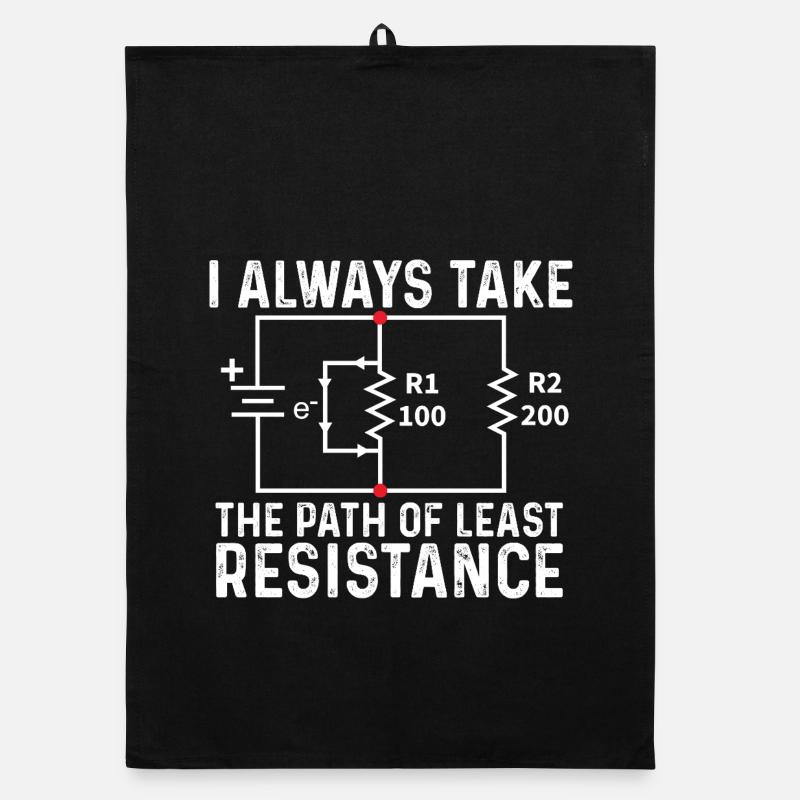 Prendre le chemin de la moindre résistance Ohm Joke Torchon bio