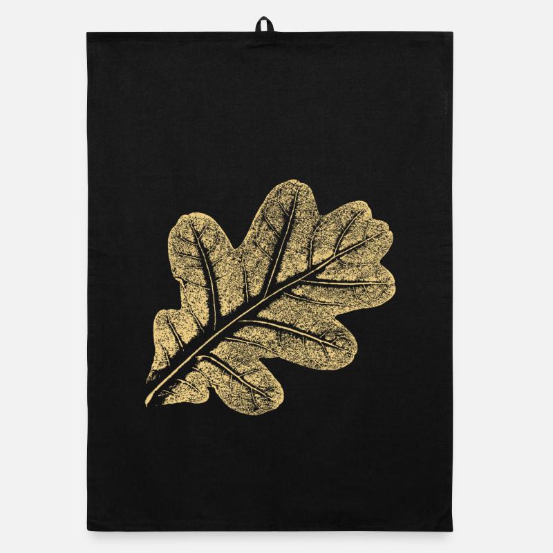 Blatt Eiche / Eichenblatt - Natur Design Organic Geschirrtuch