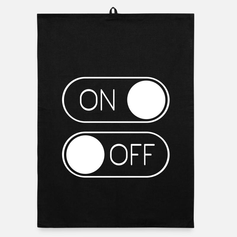 Toggle Grafik On Off Schalter Organic Geschirrtuch