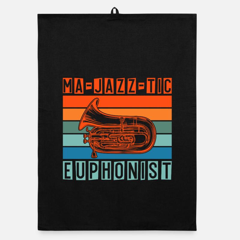 Euphonium Ma-Jazz-Tic Euphonist Baritone Marching Organic dish towel