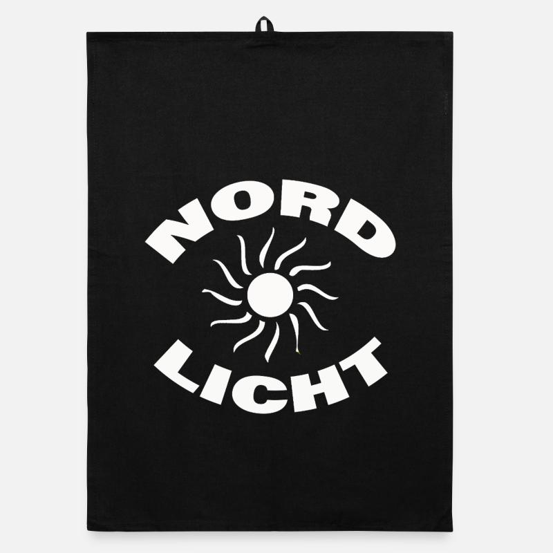Aurora borealis Organic dish towel