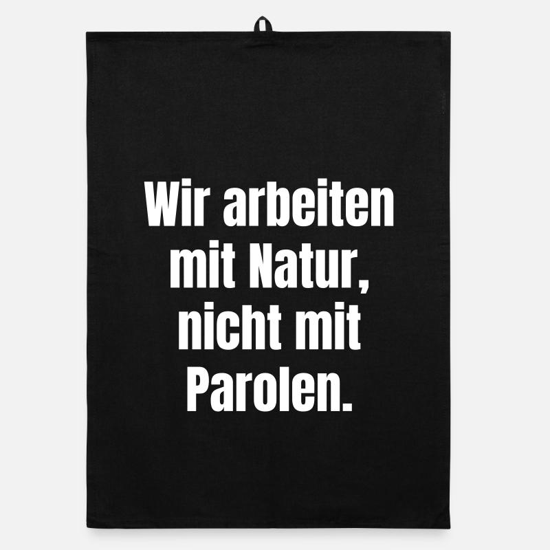 Nature instead of slogans – a clear message Organic dish towel