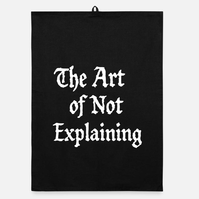 the art of not explaining Organic Geschirrtuch