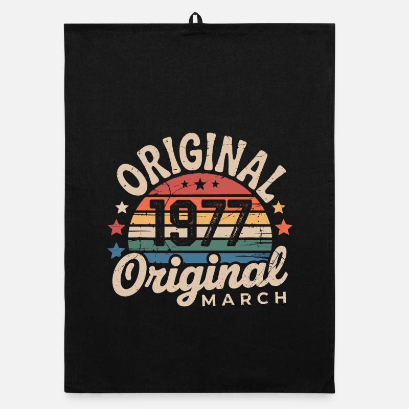 Anniversaire Mars 1977 Édition Limitée Retro March Torchon bio