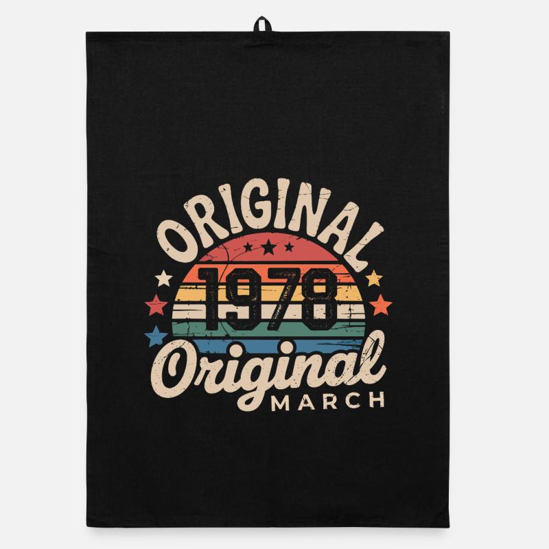 Anniversaire Mars 1978 Édition Limitée Retro March Torchon bio