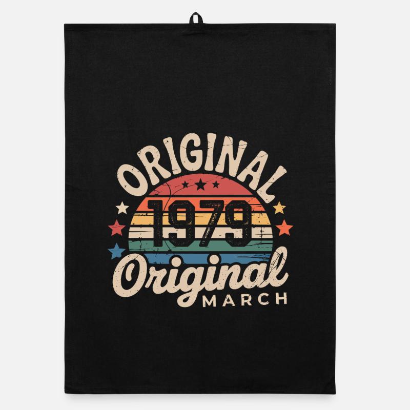 Anniversaire Mars 1979 Édition Limitée Retro March Torchon bio