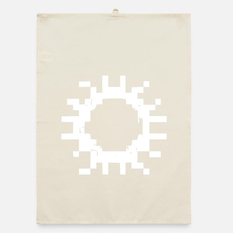 Cell Virus Pixel Outline Organic dish towel