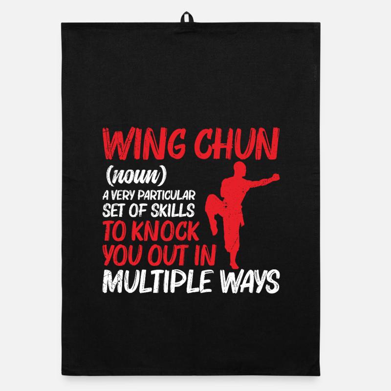  Wing Chun Instructor Kung Fu Training Martial Organic dish towel