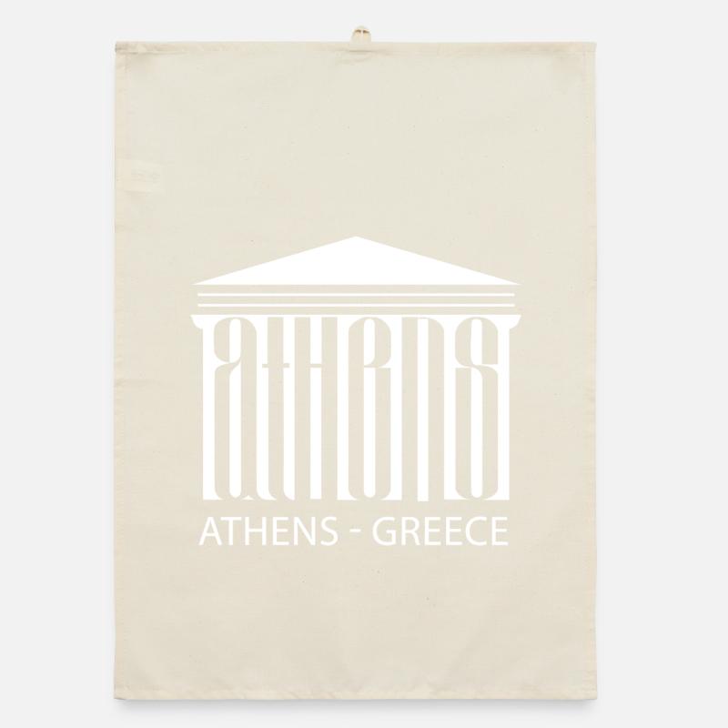 Athènes Grèce Grecs Hellènes Grèce Touristique Torchon bio