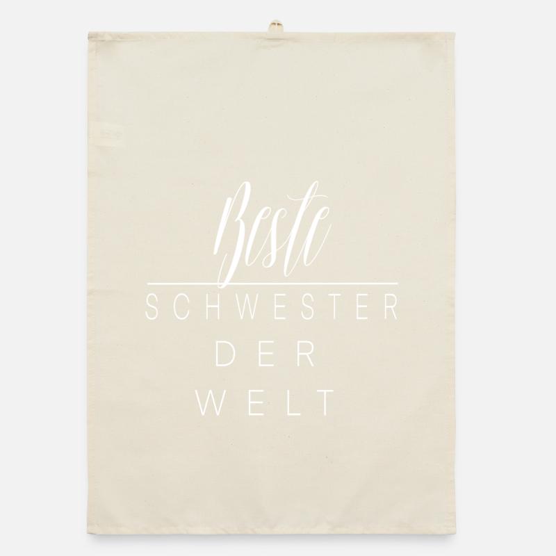Beste Schwester Der Welt Organic Geschirrtuch