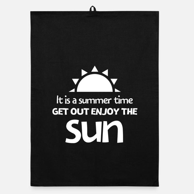 vacances, vacances d'été, enjoy the sun, summer Torchon bio