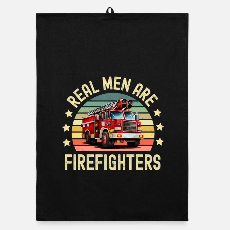 Firefighter Fire Brigade Organic dish towel