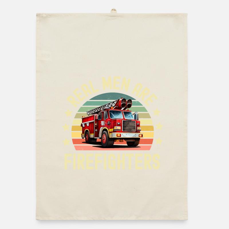 Firefighter Fire Brigade Organic dish towel