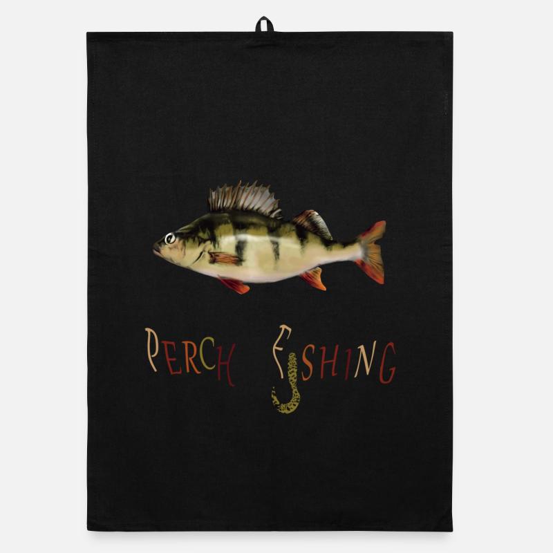 Barsch Angler Organic Geschirrtuch