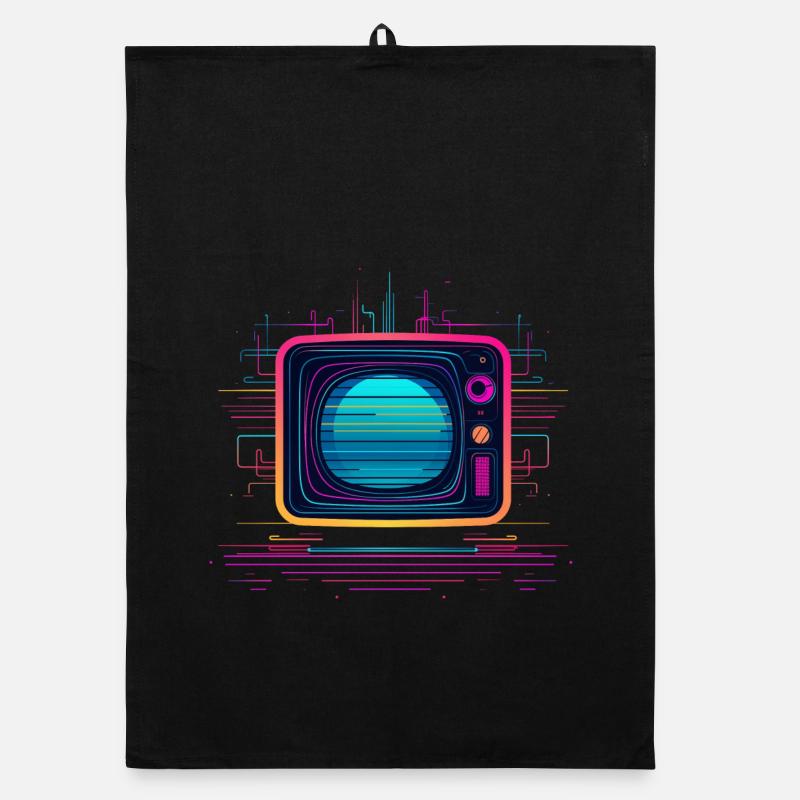 TV 80s Look Organic dish towel