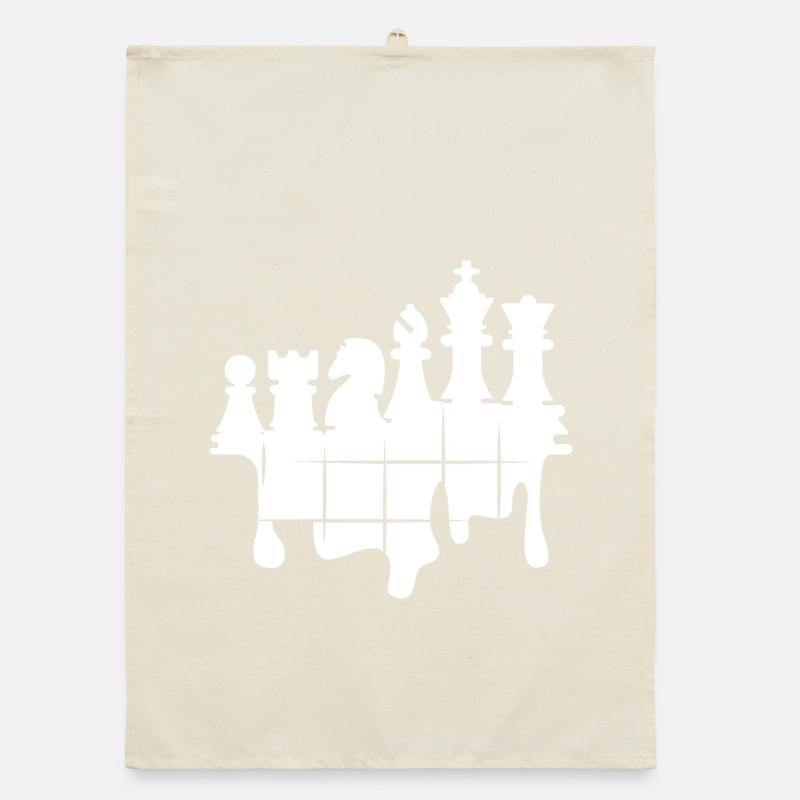 Chess Graffiti Jeu d’échecs Figures Knight Logo Torchon bio