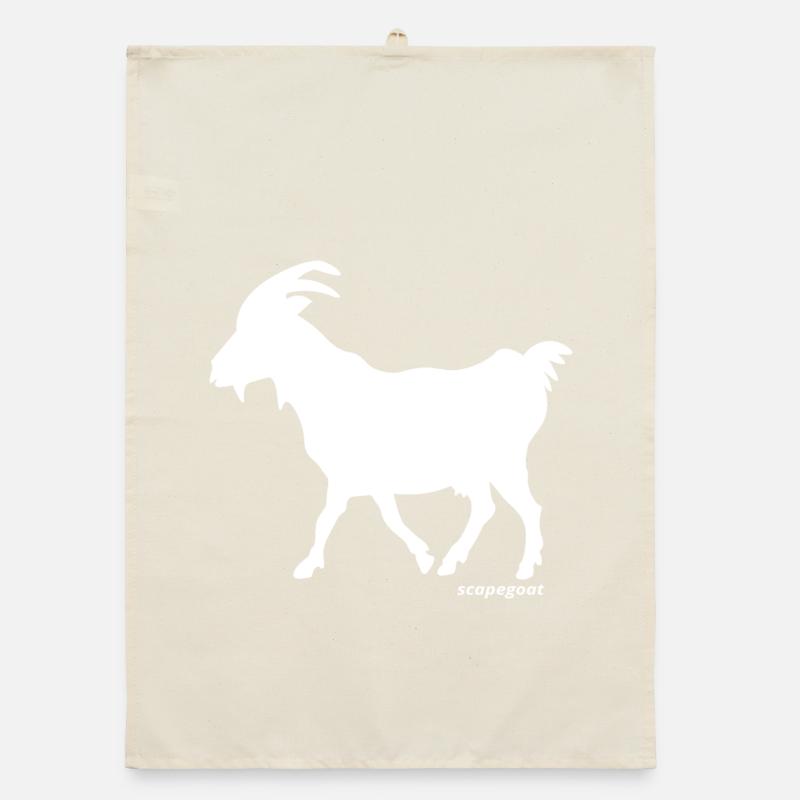 Sündenbock Silhouette Organic Geschirrtuch